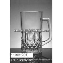 Haonai M-30597 Hot Sales cheap diamond engrave beer glass gift
